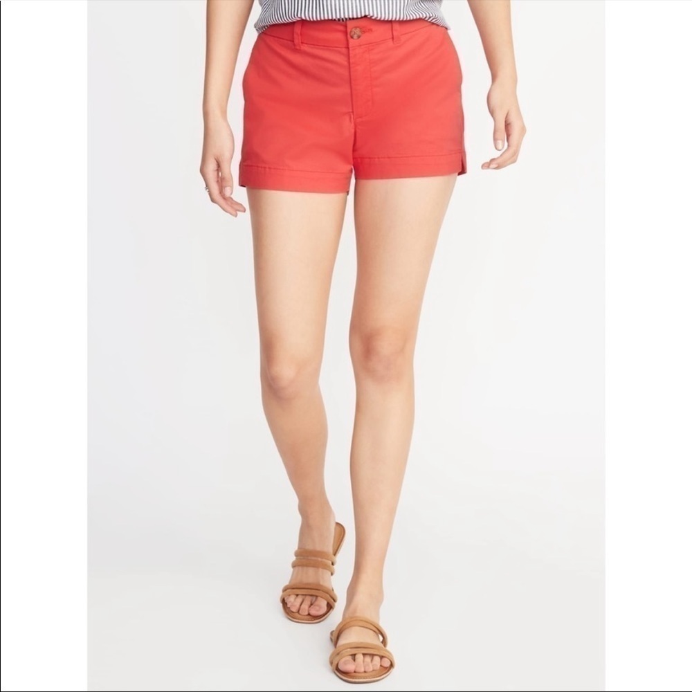 Old Navy Orange Khaki Shorts‎